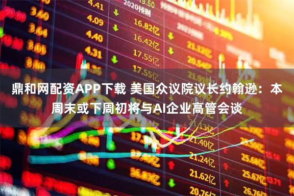 鼎和网配资APP下载 美国众议院议长约翰逊：本周末或下周初将与AI企业高管会谈